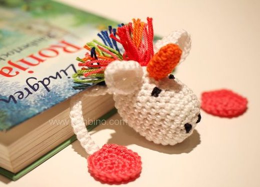 Einhorn, Lesezeichen häkeln, Häkelanleitung, Einhorn-Lesezeichen, DIY, kostenlose Anleitung, Freebie, benbino