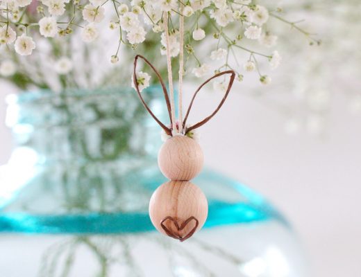 Holzkugeln, Hase, Osterhase, Osterdeko, Holzhase, Osterhase aus Holzkugeln, DIY, Anleitung, basteln, Ostern, benbino