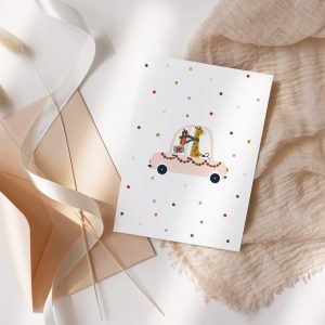 Kindergeburtstag, Mottogeburtstag, Autos, Fahrzeuge, Polizei, Feuerwehr, benbino, Postkarte, Weihnachtskarte, 4er Set, download, ausdrucken, drucken, DIY
