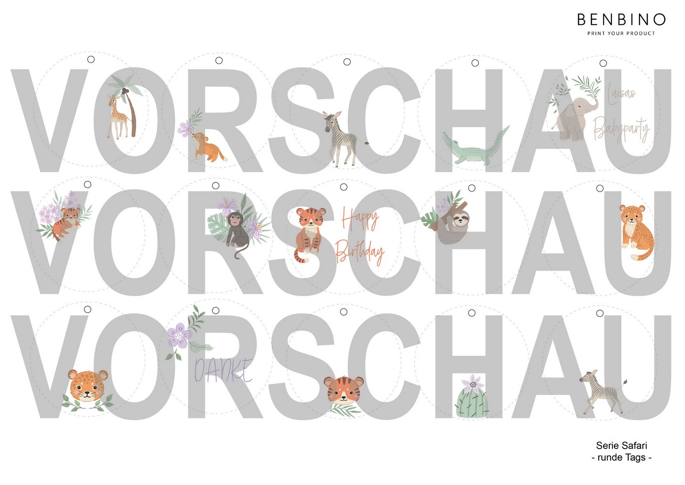 Kindergeburtstag, Mottogeburtstag, Motto, Geburtstag, benbino, Safari, Tiere, Dschungel