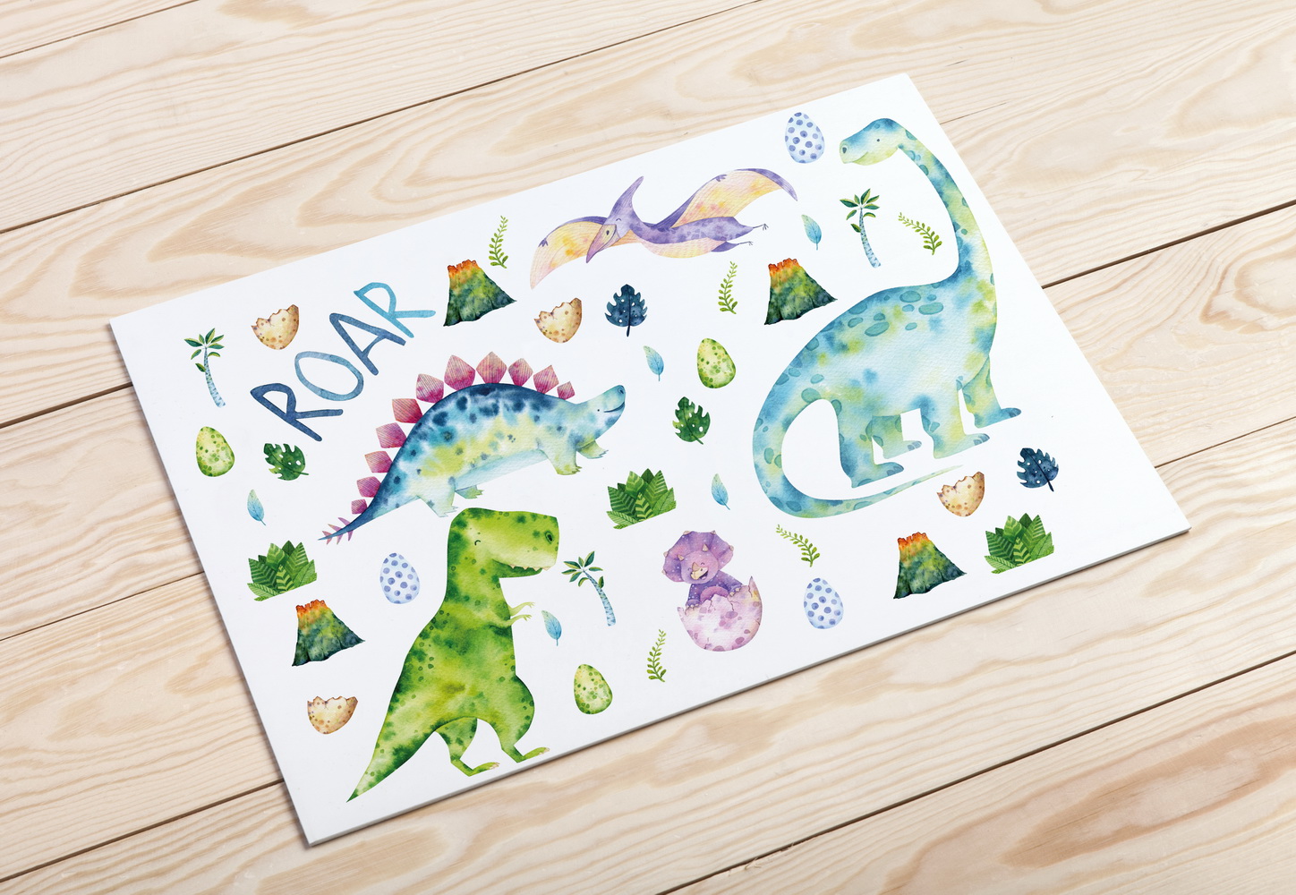 Kindergeburtstag, Mottogeburtstag, Motto, Geburtstag, benbino, Dinosaurier, Dinos, Tischset, Set, Untersetzer
