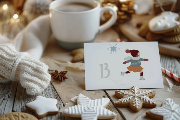 benbino, Adventskalender, Adventskalenderzahlen, Advent, Winter, Weihnachten, Zahlen 1 - 24, ausdrucken, download, Winterkinder, DIY