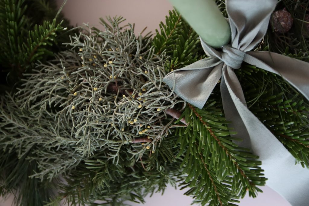 Adventskranz, Advent, Weihnachten, christmas, salbei, natürlich, Tannengrün, Kranz, benbino