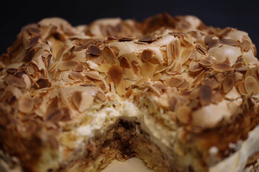 Bratapfel, Bratapfeltorte, Himmelstorte, Sahnetorte, Weihnachtstorte, Weihnachten, Torte, Vorweihnachtszeit, Rezept, backen, benbino