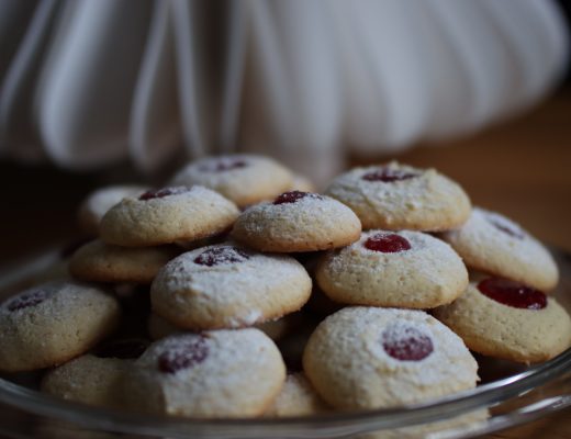 Engelsaugen, Kulleraugen, Weihnachtsplätzchen, Weihnachten, Plätzchen, Weihnachtsbäckerei, backen, benbino