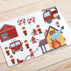 BENBINO Kindergeburtstag Feuerwehr Deko zum Download Ausdrucken