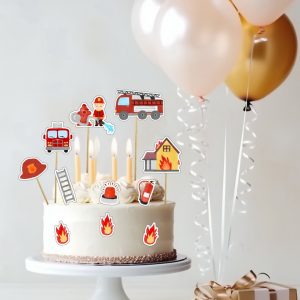 BENBINO Kindergeburtstag Feuerwehr Deko zum Download Ausdrucken