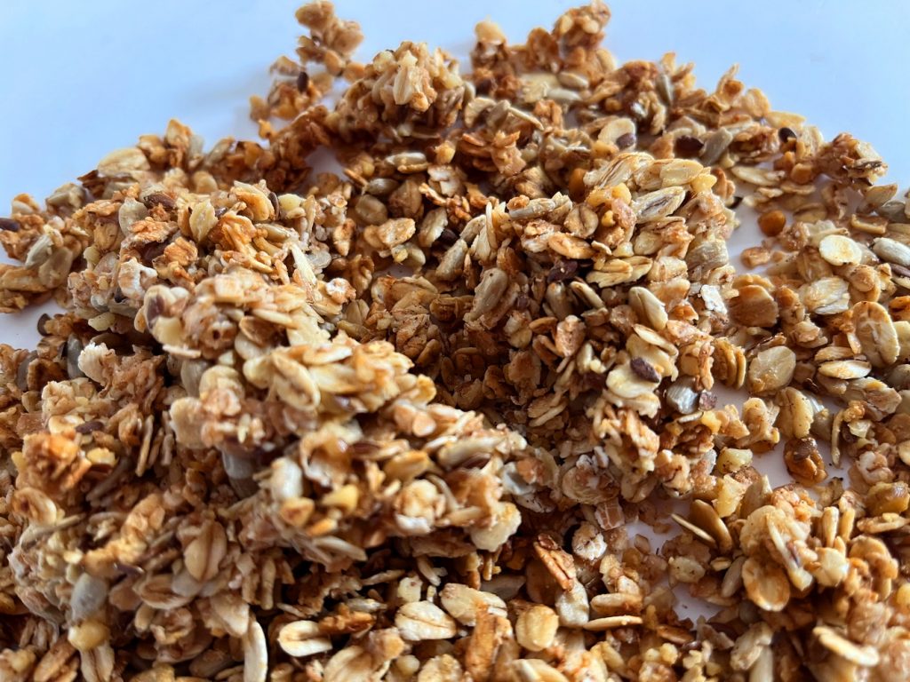 Granola Müsli Omega 3 Magnesium Himbeeren Blaubeeren Soja Joghurt benbino