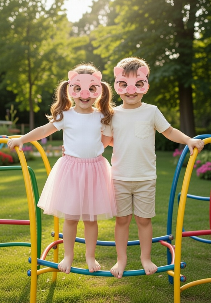 BENBINO, Kindergeburtstag, Mottogeburtstag, Tiermaske, Safari, Bauernhof, DIY, download, basteln, herunterladen, ausdrucken