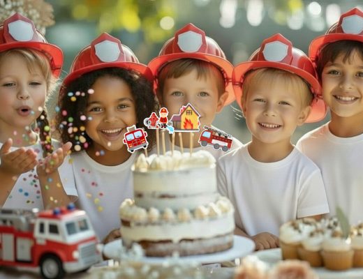 BENBINO Kindergeburtstag Feuerwehr Deko zum Download Ausdrucken