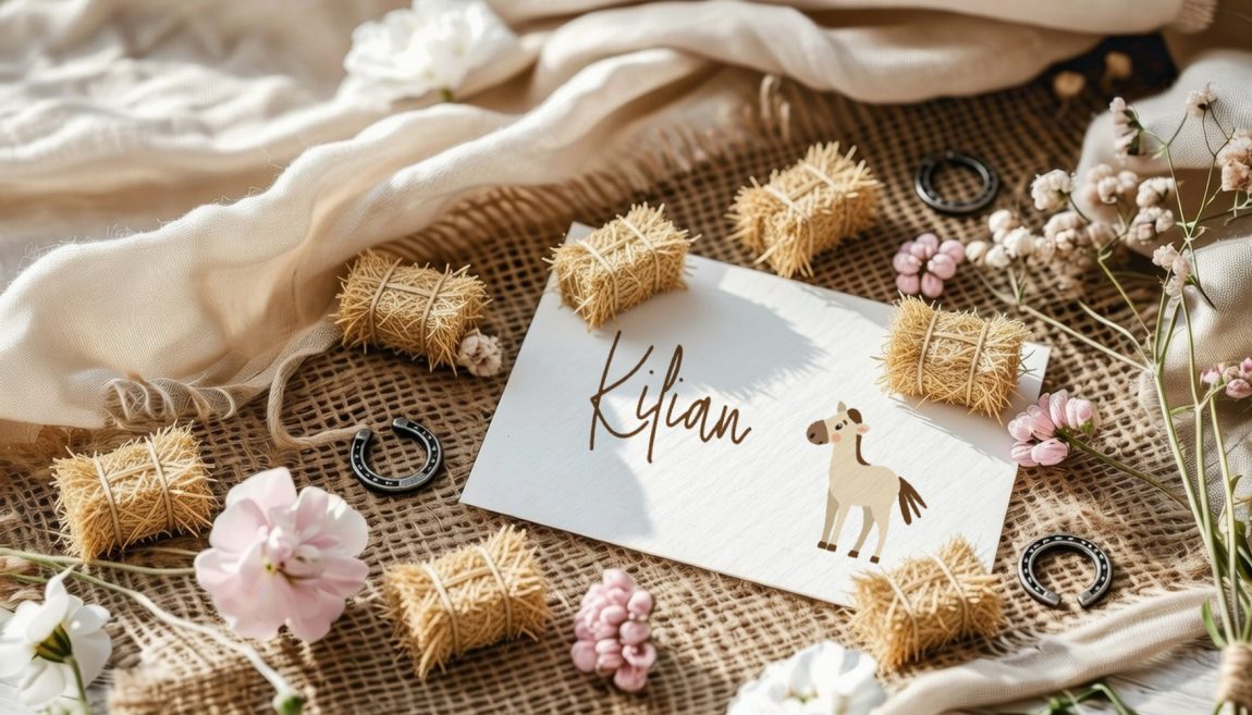 benbino, Kindergeburtag, Pferdegeburtstag, Pferdemädchen, Pferde, Mottogeburtstag, Bauernhof, Tischkarten, Namenskarten, Platzkarten, Vorname, Name, personalisiert, Cupcakes, Tischdeko