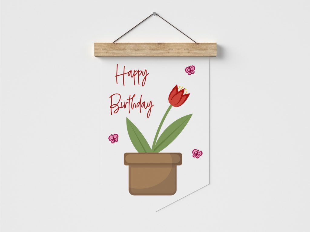 BENBINO, Kindergeburtstag, Mottogeburtstag, Geburtstag, Geburtstagsmotto, Garten, Gärtchen, Gärtnern, Girlande, Banner, Happy Birthday, Geburtstagsgirlande, Deko, Geburtstagsdeko