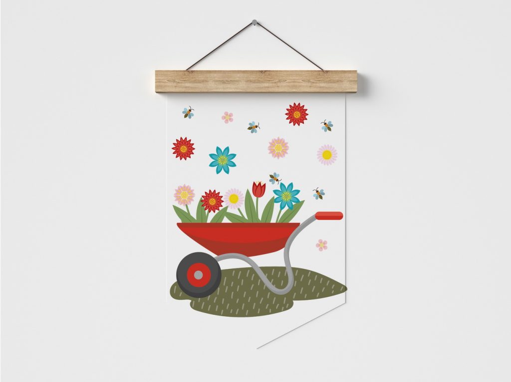 BENBINO, Kindergeburtstag, Mottogeburtstag, Geburtstag, Geburtstagsmotto, Garten, Gärtchen, Gärtnern, Girlande, Banner, Happy Birthday, Geburtstagsgirlande, Deko, Geburtstagsdeko